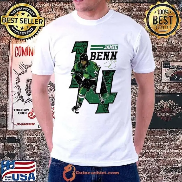 Jamie benn offset signature Canadian professional ice hockey winger Unisex