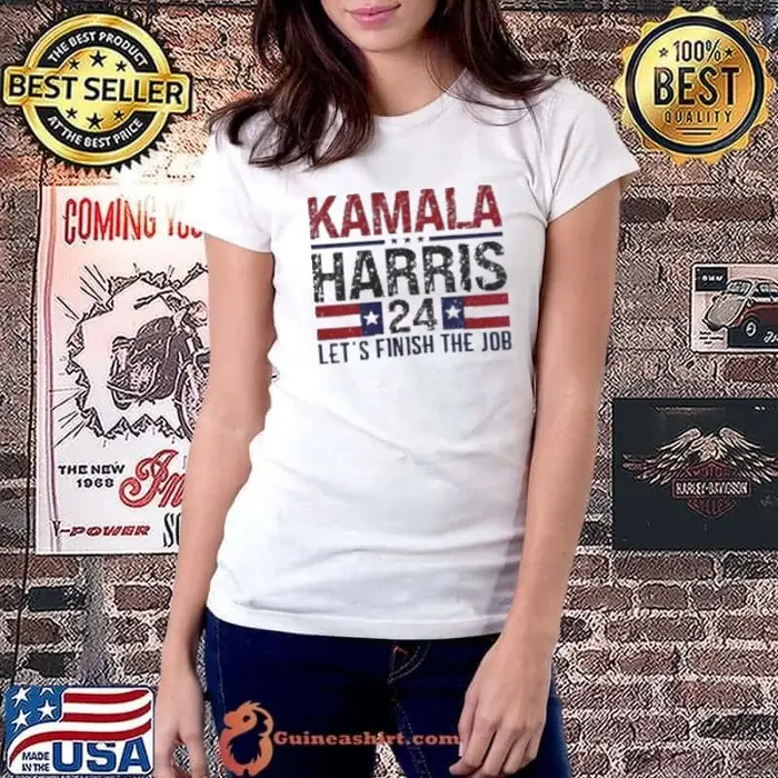 Kamala Harris Let’S Finish The Job 2024 America Vote Woman Ladiestee
