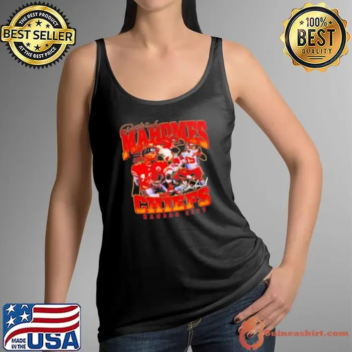 Kansas City Chiefs Patrick Mahomes Vintage Bootleg Tank Top
