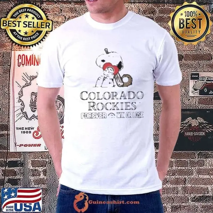MLB The Peanuts Movie Snoopy Forever Win Or Lose Baseball Colorado Rockies Unisex