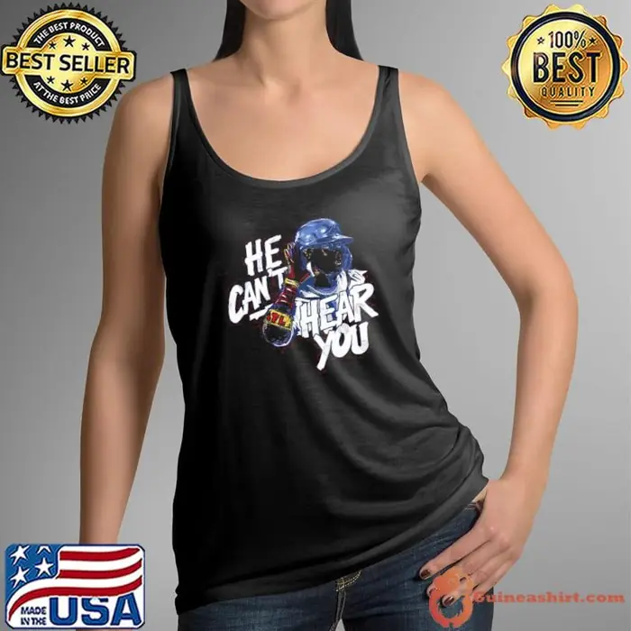 Ronald Acuna He Can't Hear You Venezuelan professional baseball outfielder Tank Top