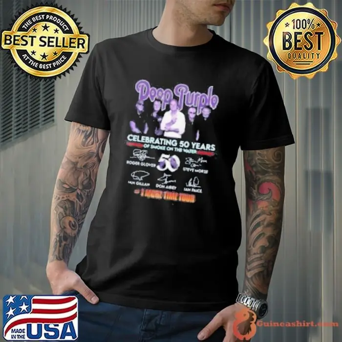 Deep Purple Celebrating 50 Years Of Smoke On The Water One More Time Tour Unisex