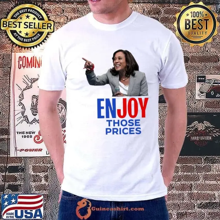 Enjoy Those Prices Kamala Harris Trump Joy Sticker 2024 Unisex