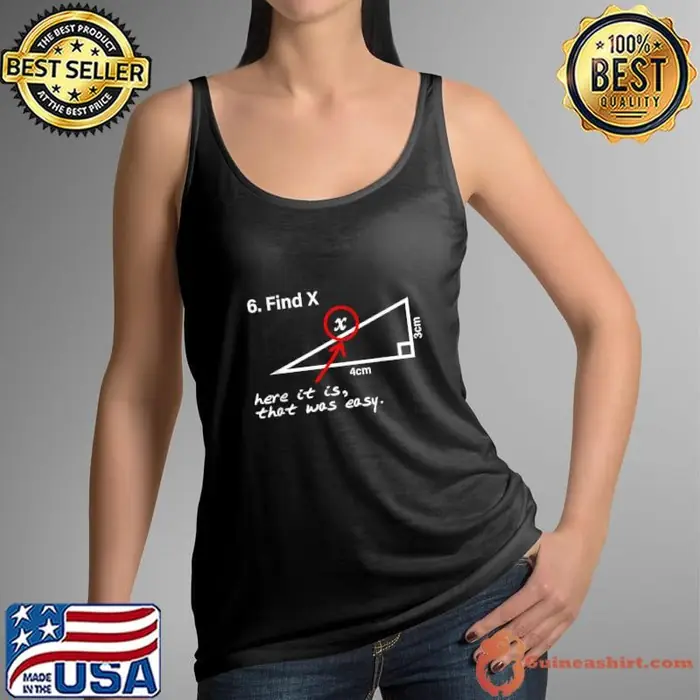 Find X Here It Is That Was Easy Math Tank Top