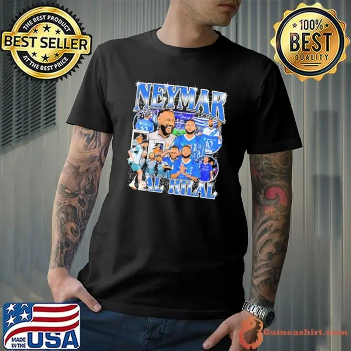Neymar Brazilian professional footballer Al-Hilal Retro Bootleg Unisex