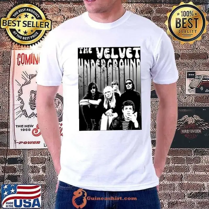 Retro Black And White Art The Velvet Underground Vintage Unisex