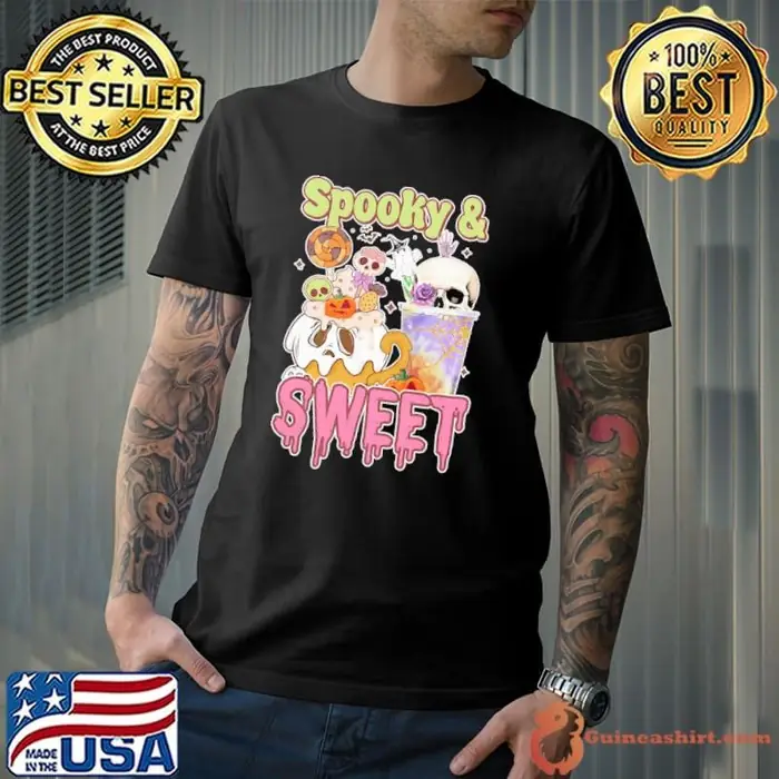 Spooky & Sweet Candy Ghost Halloween Quote Unisex