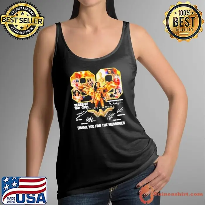 80 years of wonder woman thank you for the memories Tank Top