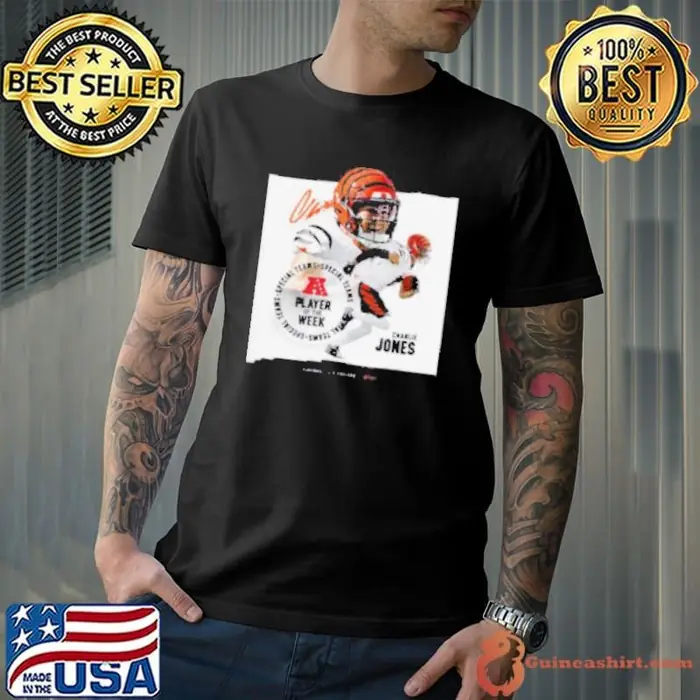 Charlie Jones Cincinnati Bengals AFC Player Of The Week Signatures Unisex