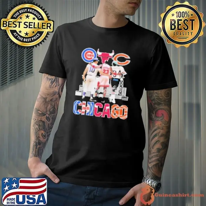 Chicago Cubs Ron Santo Chicago Bulls Michael Jordan Chicago Bears Walter Payton Unisex