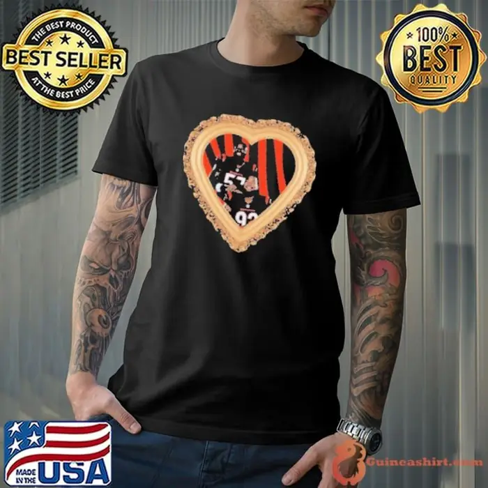 Cincinnati Bengals NFL Step Brother D Germaine Pratt and B.J. Hill Heart Unisex