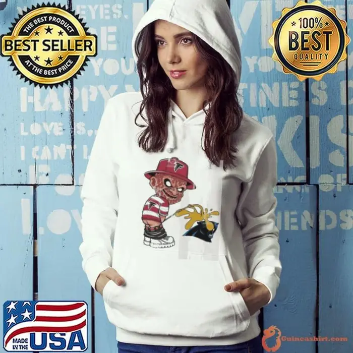 Freddy Krueger Atlanta Falcons Piss On Carolina Panthers Halloween 2024 NFL Hoodie