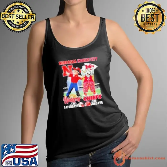 Herbie Husker Nebraska Huskers On Saturdays X Kc Wolf Kansas City Chiefs On Sundays Tank Top