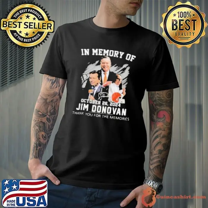 In Memory Of October 26, 2024 Jim Donovan Thank You For The Memories Signature Unisex