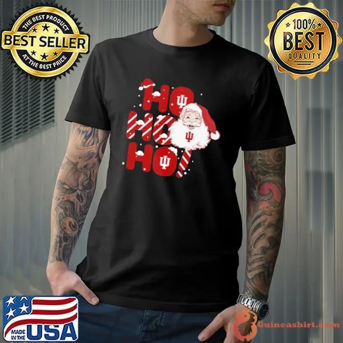 Indiana Hoosiers Ho Ho Ho Santa Claus Christmas Unisex