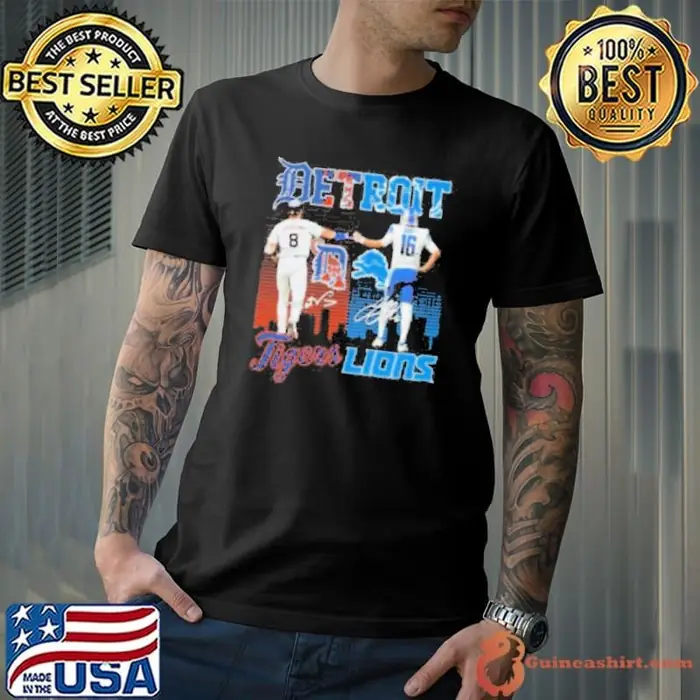Matt Vierling Detroit Tigers X Jared Goff Detroit Lions Signatures Unisex