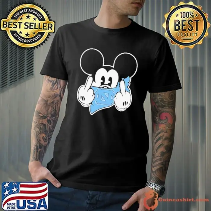 Mickey Middle Finger Mask North Carolina Tar Heels Football Disney Unisex