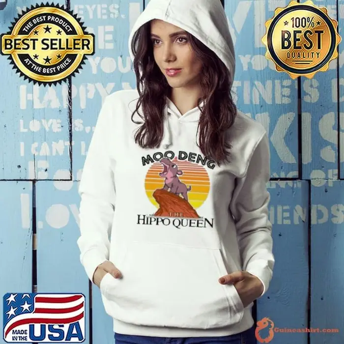 Moo Deng The Hippo Queen Hoodie