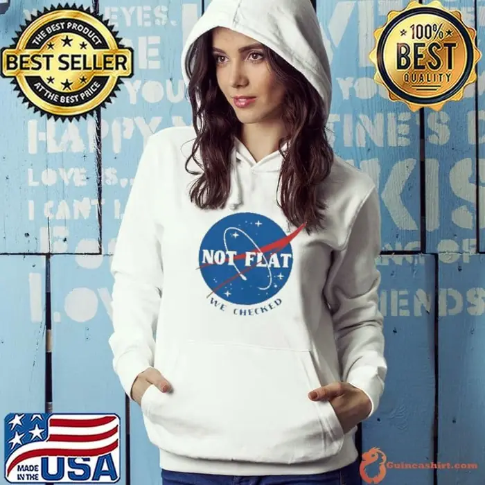 Not Flat We Checked Logo Hoodie