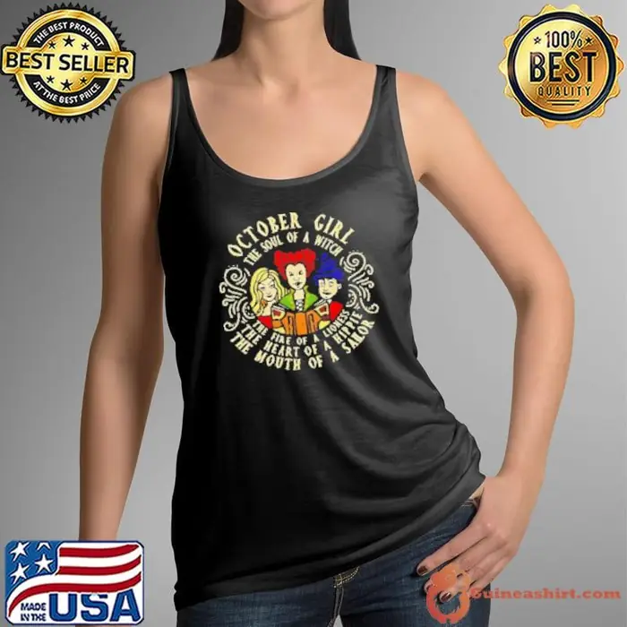 October Girl The Soul Of A Witch Sanderson Sisters Tank Top