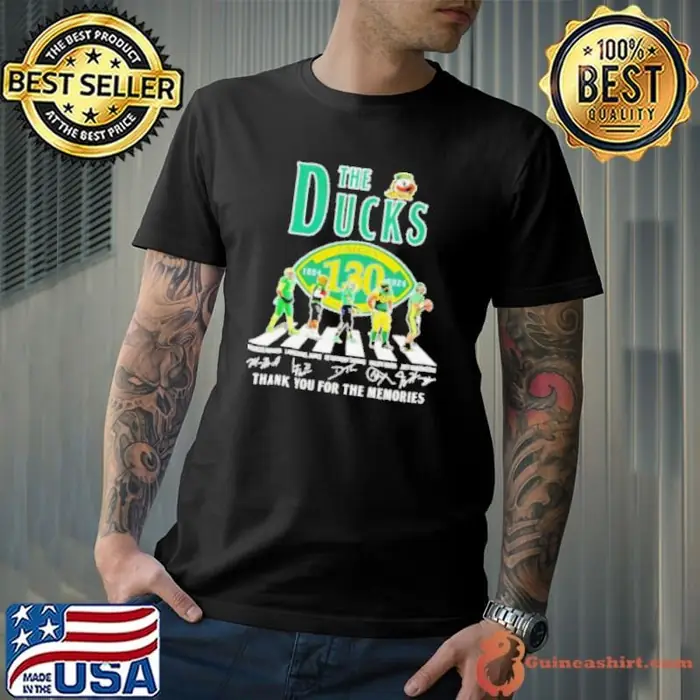 Oregon Ducks The Ducks Abbey Road thank you for the memories of 130 years signature Unisex