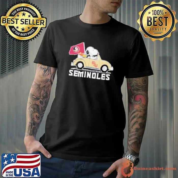 Peanuts Snoopy And Woodstock X Florida State Seminoles On Car 2024 Unisex