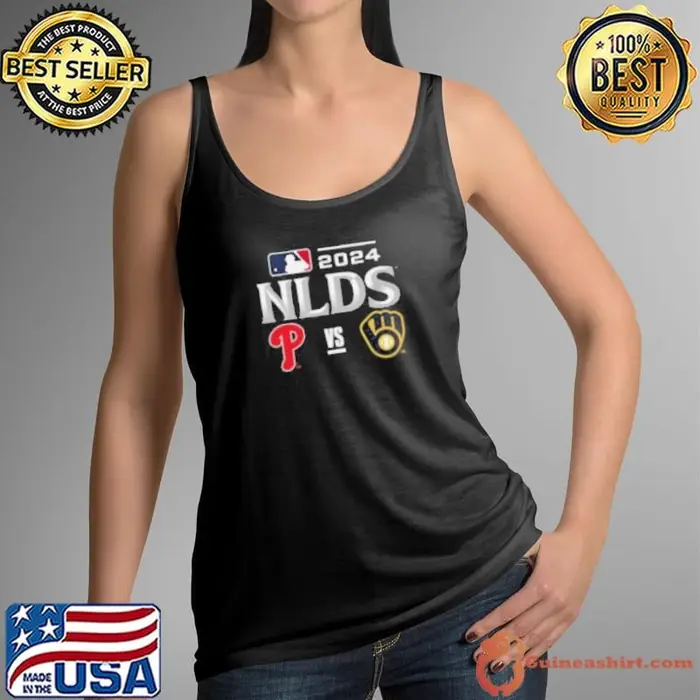 Philadelphia Phillies vs Milwaukee Brewers 2024 MLB NLDS Matchup Set Logo Tank Top