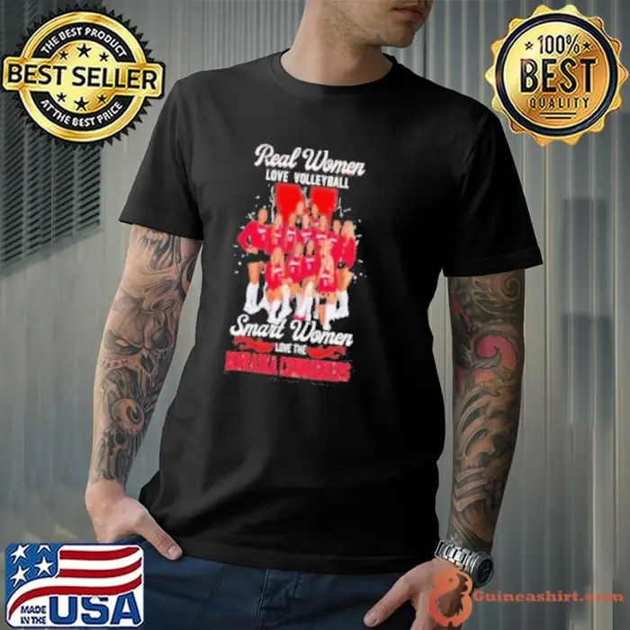 Real Women Love Volleyball Smart Women Love The Nebraska Cornhuskers Unisex