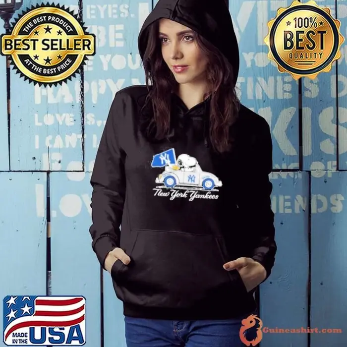 Snoopy And Woodstock X New York Yankees October Driving Car 2024 Hoodie