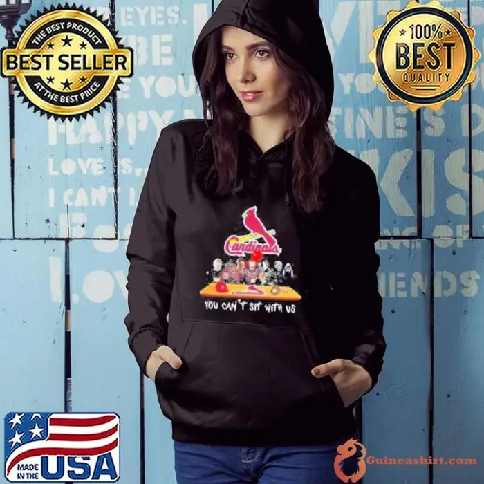 St. Louis Cardinals MLB Horror Movies Halloween You Can't Sit With Us 2024 Hoodie