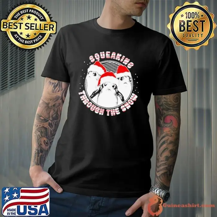 Star Wars Porg squeaking through the snow Christmas Unisex