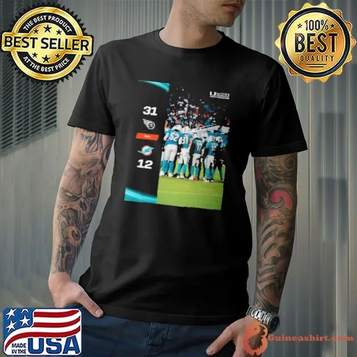 Tennessee Titans Win 31 12 Miami Dolphins 2024 NFL Season Matchup Unisex