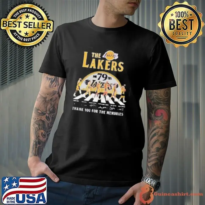 The Lakers 79th Anniversary 1946 2025 Walking Signatures Thank You For The Memories Unisex