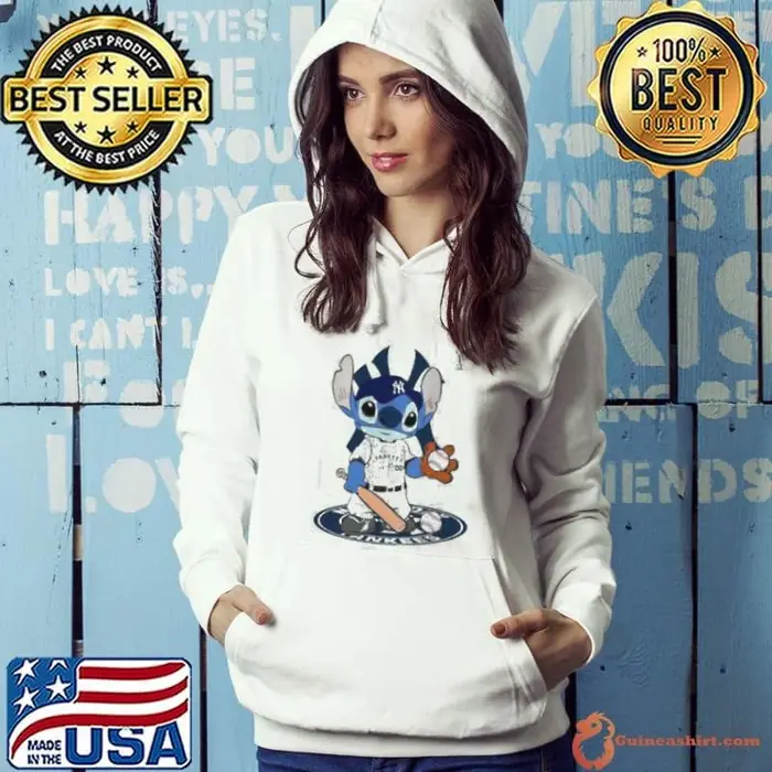 The Stitch Baseball New York Yankees Logo 2024 Hoodie