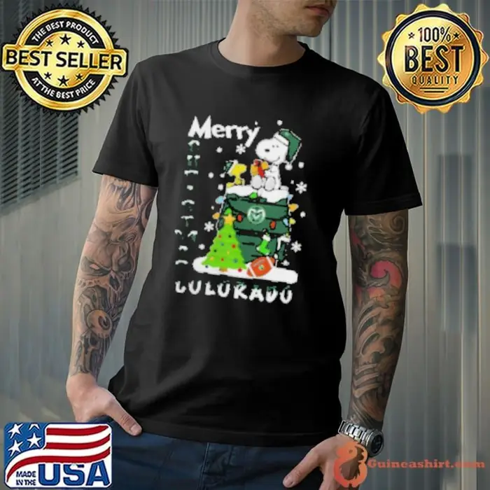 Colorado State Rams Snoopy And Woodstock Merry Christmas Unisex