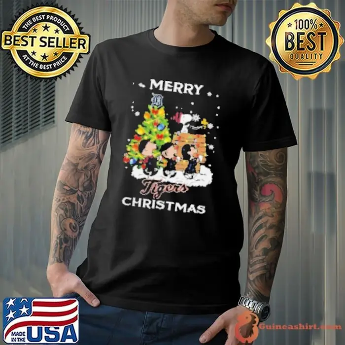 Detroit Tigers X Snoopy And Friends Merry Christmas 2024 Unisex