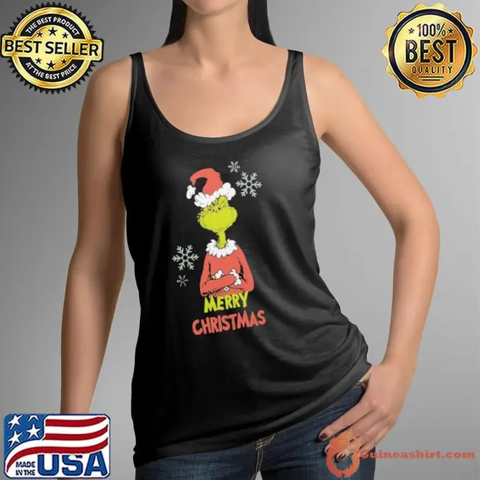 Grinch Christmas Shop The Grinch Green Merry Christmas Tank Top