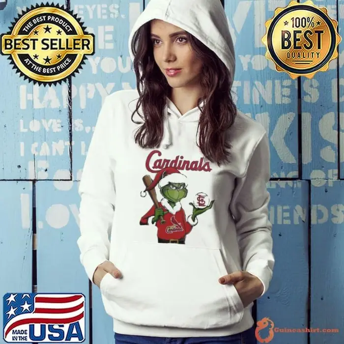 Grinch Santa X St. Louis Cardinals Merry Christmas Hoodie