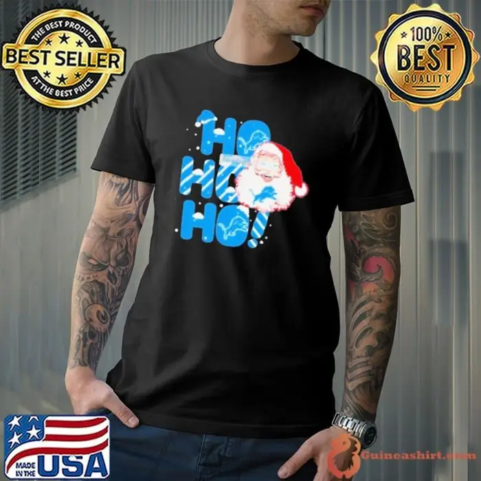 Ho Ho Ho Detroit Lions Santa Claus Christmas Unisex