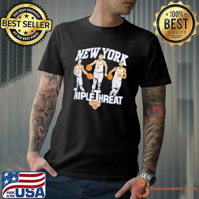 Josh Hart, Mikal Bridges And Jalen Brunson New York Basketball Triple Threat Unisex