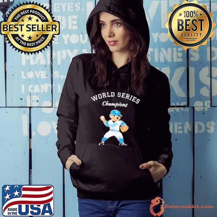 Los Angeles Dodgers Blue Bear World Series Champions 2024 Hoodie