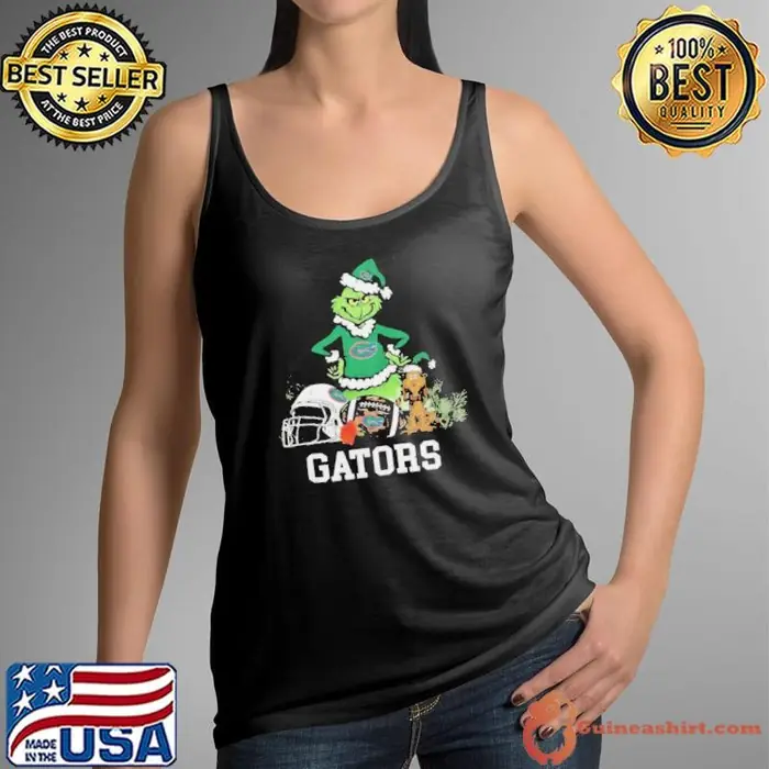 NCAA Grinch Shirt The Grinch And Florida Gators Christmas Tank Top