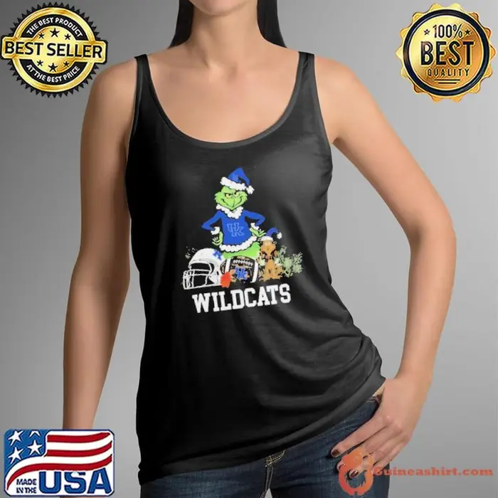 NCAA Grinch Shirt The Grinch And Kentucky Wildcats Christmas Tank Top