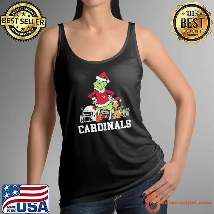 NCAA Grinch Shirt The Grinch And Louisville Cardinals Christmas Tank Top