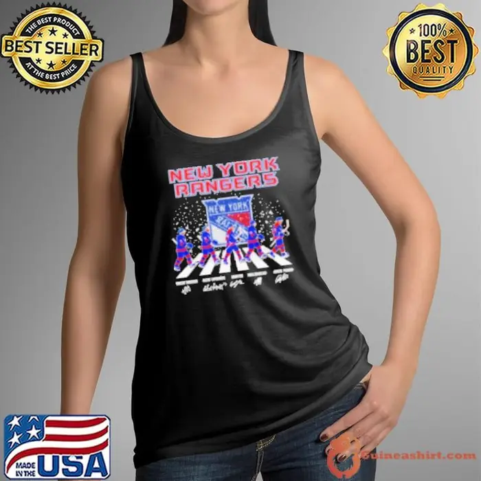New York Hockey Team Abbey Road Christmas Tank Top