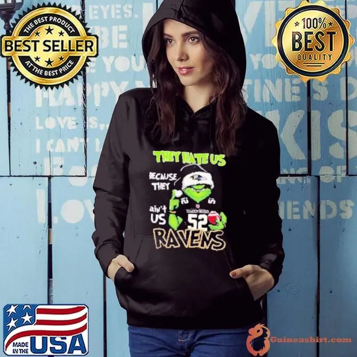 Official Minnesota Vikings The Grinch Santa They Hate Us Because They Ain't Us NFL Christmas Holidays Hoodie