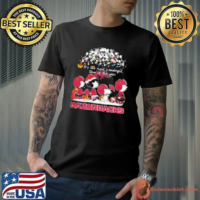 Peanuts Arkansas Razorbacks It's The Most Wonderful Time Of The Year Winter Unisex