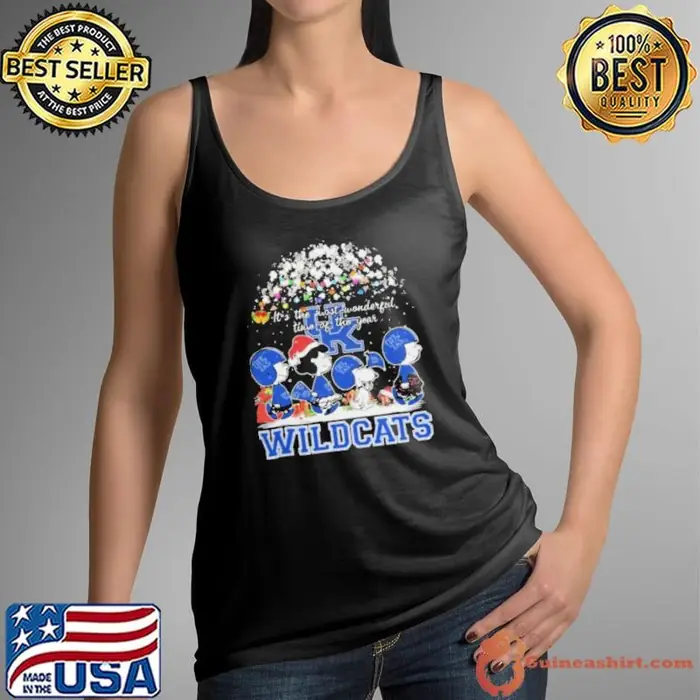 Peanuts Kentucky Wildcats It’s The Most Wonderful Time Of The Year Winter Tank Top