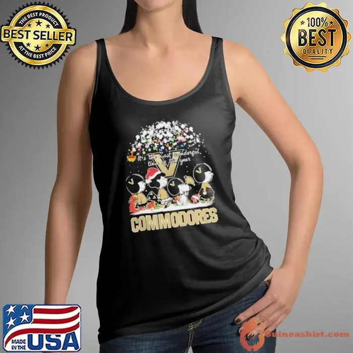 Peanuts Vanderbilt Commodores It’s The Most Wonderful Time Of The Year Winter Tank Top