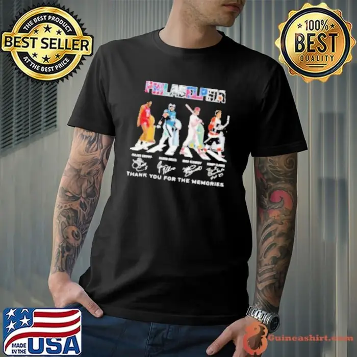 Philadelphia Abbey Road Julius Erving Jason Kelce Mike Schmidt And Bobby Clarke Signatures Unisex
